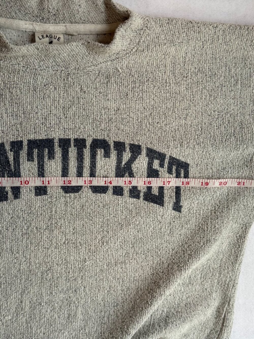 Original League Collegiate Outfitters Nantucket Sweatshirt Men's Small Gray - Picture 5 of 10